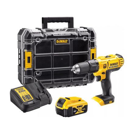 DEWALT Akku-Schlagbohrschrauber 18 V (1 x 4,0 Ah Akku + Ladegerät + TSTAK) DCD776M1T