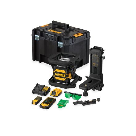 DEWALT Akku-Rotationslaser 18 V (grün) (1 x 2,0 Ah Akku + Ladegerät + TSTAK) DCE080D1GS