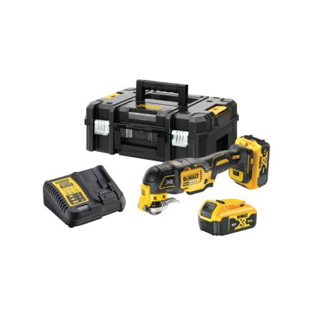 DEWALT Akku-Multifunktionsmaschine 18 V ohne Kohlebürste (2 x 5,0 Ah Akku + Ladegerät) DCS356P2