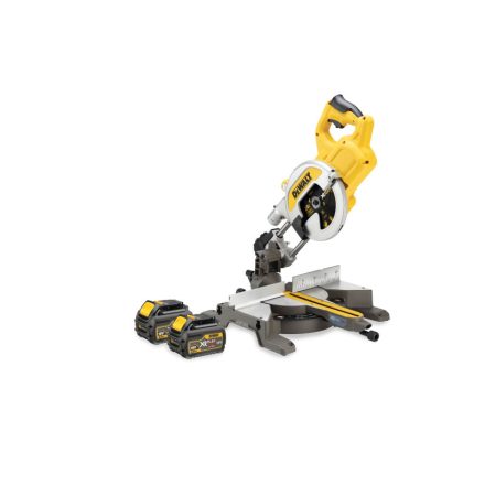 DEWALT Akku-Gehrungssäge 18 V (2 x 6,0 Ah Akkus + Ladegerät) DCS777T2
