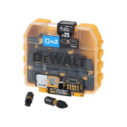 DEWALT Flextorq Bit-Spitze PZ2 x 25 mm im Tough Case (25 Stück)