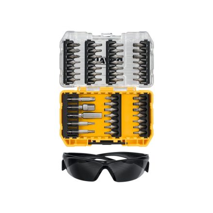 DEWALT Bitspitzen-Set 47 Teile + Schutzbrille