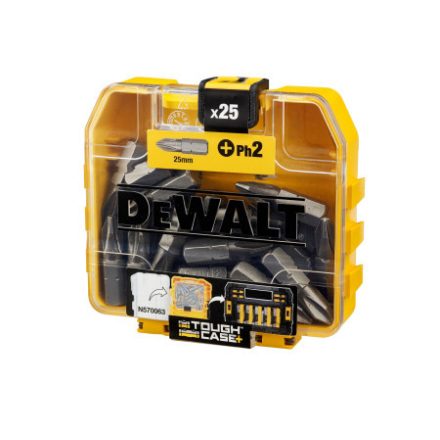DEWALT Bit-Spitze PH2 x 25 mm im Tough Case (25 Stück)