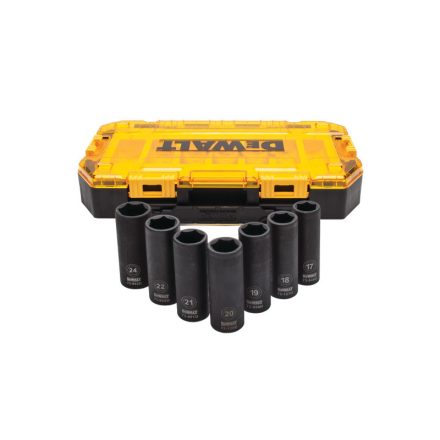 DEWALT Machine langer Steckschlüsselsatz 7-teilig 1/2" (17-24 mm)