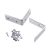 INGCO Eckverbindungsplatte 50 x 50 mm (4 Stück)