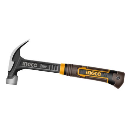 INGCO Geschmiedeter Zimmermannshammer 450 g, leicht, magnetisch