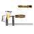 INGCO Schnellspanner 150 x 50 mm