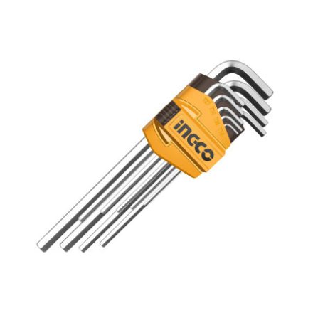 INGCO Inbus-Schlüsselset 9-teilig 1,5-10 mm S2