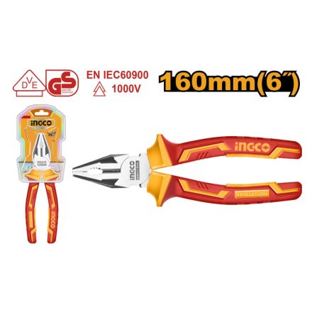 INGCO Kombizange 160 mm isoliert bis 1000 V