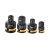 INGCO Steckschlüssel-Adapter 4-teilig 1/4" <--> 3/8", 1/2" <--> 3/8"
