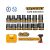 INGCO Maschinelle Steckschlüssel-Set 14-teilig 1/2" 10-27 mm CrMo