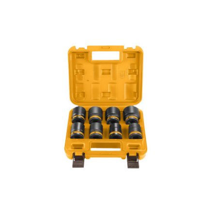 INGCO Maschinelle Steckschlüssel-Satz 8-teilig 3/4" 26-38 mm CrMo