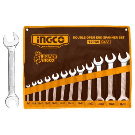 INGCO Gabelschlüssel-Set 8-teilig 6-32 mm CrV