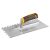 INGCO Zahnspachtel 130 x 280 mm Inox 10 x 10 mm mit Softgriff