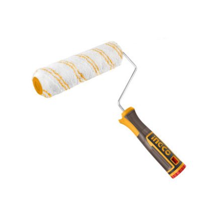 INGCO Mikrofaser-Malerrolle mit Griff 230 x 12 x 6 mm, weicher Griff