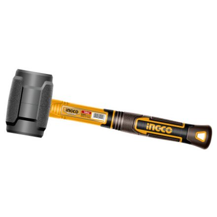 INGCO Gummihammer 450 g mit Glasfaserstiel