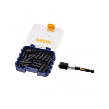 IRWIN Impact Pro Bit-Set PH2 x 25 mm + Bithalter (20 Stück)