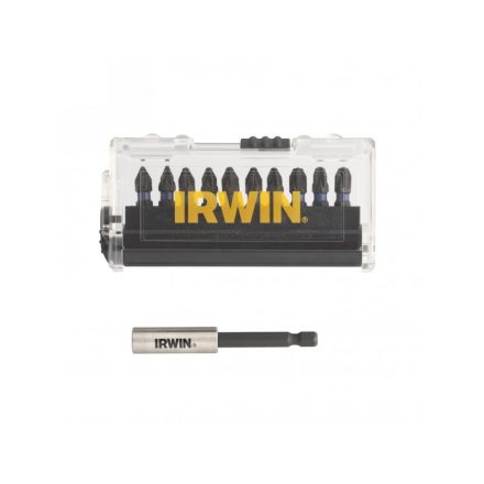 IRWIN Impact Pro Bit-Set 10-teilig 25 mm (2 x PZ1, 5 x PZ2, 3 x PZ3) + Bithalter
