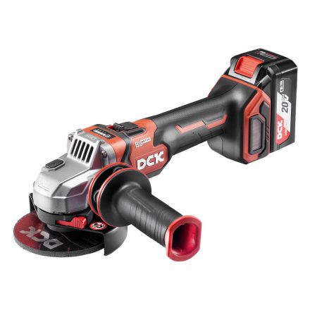 DCK Akku-Winkelschleifer 125 mm 20V (2 x 5,0 Ah Akku + Ladegerät)