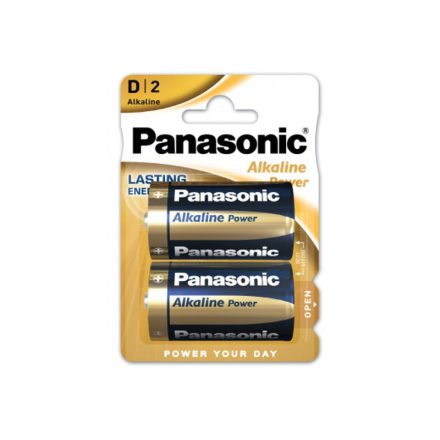 PANASONIC D/Goliath langlebige Alkalibatterie 1,5 V (2 Stück)