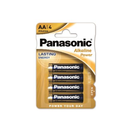 PANASONIC AA/Bleistift langlebige Alkalibatterie 1,5 V (4 Stück)