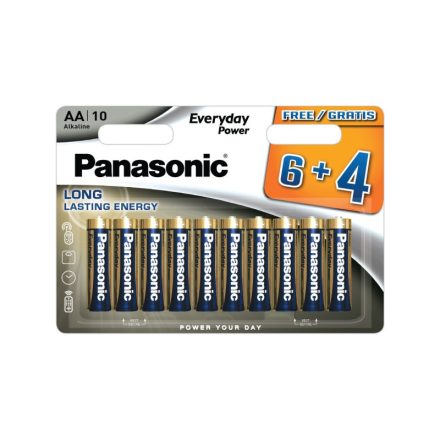 PANASONIC AA/Bleistift langlebige Alkalibatterie 1,5 V (10 Stück)