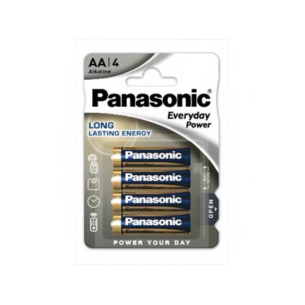 PANASONIC AA/Bleistift langlebige Alkalibatterie 1,5 V (4 Stück)