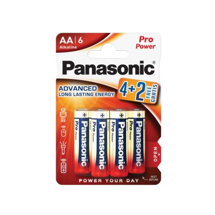 PANASONIC AA/Bleistift super langlebige Alkalibatterie 1,5 V (6 Stück)