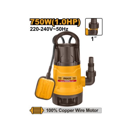 INGCO Tauchpumpe 750 W