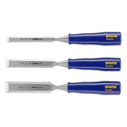 IRWIN Marples Holzmeißel-Set mit 3-teiligem Kunststoffgriff (13-19-25 mm)