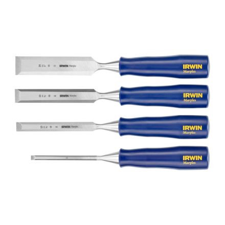 IRWIN Marples Holzmeißel-Set mit 4-teiligem Kunststoffgriff (6-13-19-25 mm)