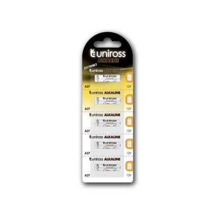 UNIROSS A27/27A/SP5 Alkalibatterie 12 V (5 Stück)