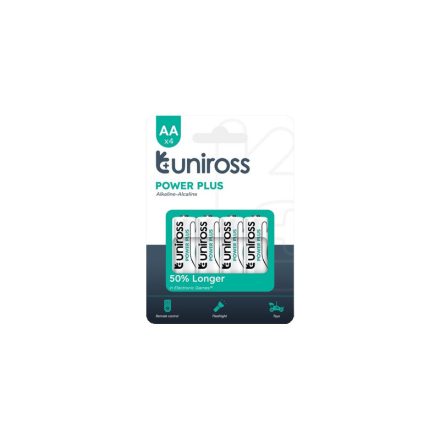 UNIROSS AAA/Mikro langlebige Alkali-Batterie 1,5 V (4 Stück)