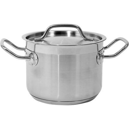 YATO GASTRO Topf mit Deckel 2,4 Liter 160 x 120 mm Edelstahl
