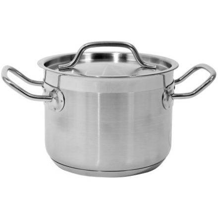 YATO GASTRO Topf mit Deckel 2,4 Liter 160 x 120 mm Edelstahl