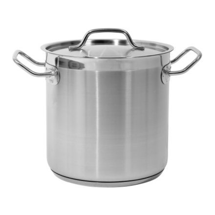 YATO GASTRO Topf mit Deckel 6,3 Liter 200 x 200 mm Edelstahl