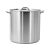 YATO GASTRO Topf mit Deckel 98,2 Liter 500 x 500 mm Edelstahl