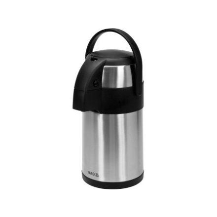 YATO GASTRO Pumpenthermoskanne 2,2 Liter Inox