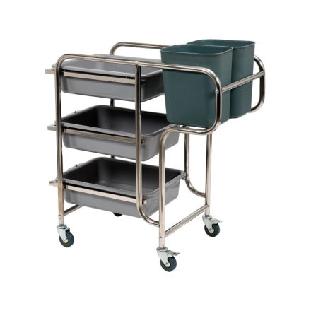 YATO GASTRO Küchenwagen 5 Stauräume, 3 Regale