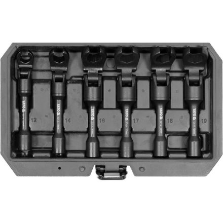 YATO Mechanischer Bremsleitungs-Steckschlüsselsatz 6-teilig 3/8" 12-19 mm