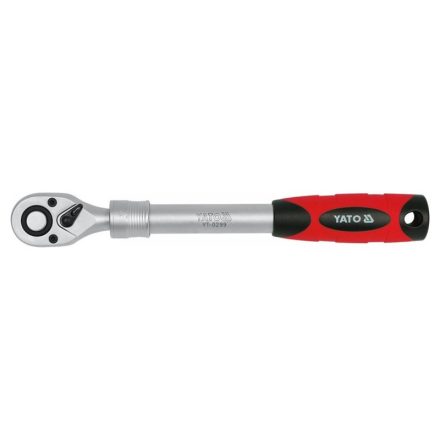 YATO Ratschenstange 1/2" 305-445 mm 72T Teleskop-Crv