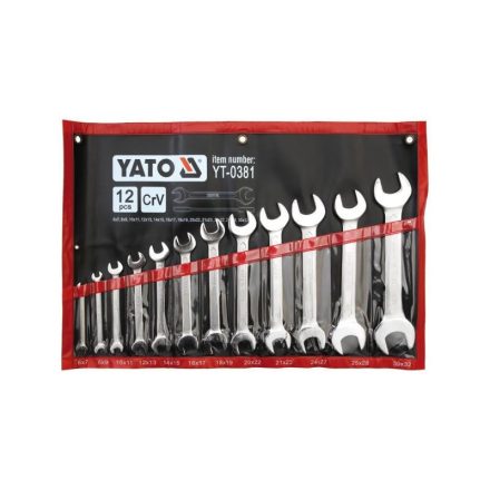 YATO Gabelschlüsselset 12-teilig 6-32 mm CrV