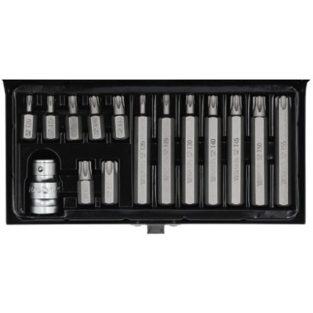 YATO Torx-Bit-Set 15-teilig 1/2": T20-T55