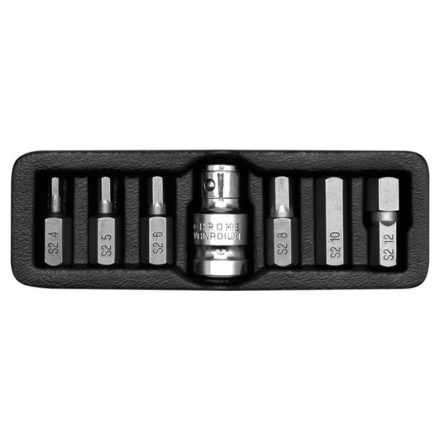 YATO Bit-Set (Inbus) 7-teilig 4-12, L=30 mm 1/2"