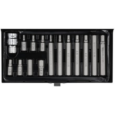 YATO Bit-Set 15-teilig (Inbus) H4-H12 1/2"