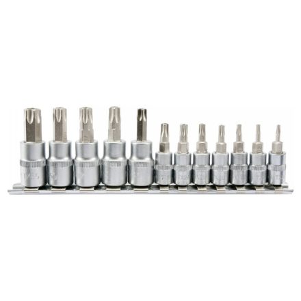 YATO Bit-Steckschlüsselsatz 12-teilig Torx 1/4", 3/8" CrV
