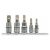 YATO Bit-Stecknuss-Satz 5-teilig Spline 1/4", 3/8" CrV