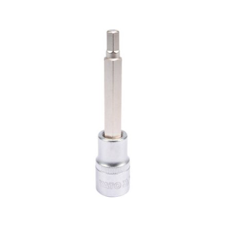 YATO Langer Bit-Steckschlüssel Inbus 1/2" 7 mm CrV
