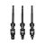 YATO Steckschlüssel-Adaptersatz 3-teilig 1/4" Sechskant -> 1/4" 3/8" 1/2" Vierkant CrV