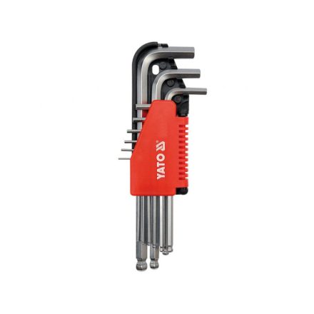 YATO Kugelkopf-Inbusschlüsselsatz 9-teilig 2-10 mm CrV